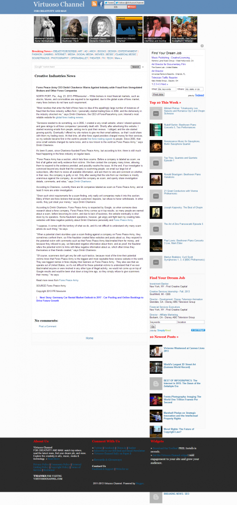Forex Peace Army - Virtuoso Channel